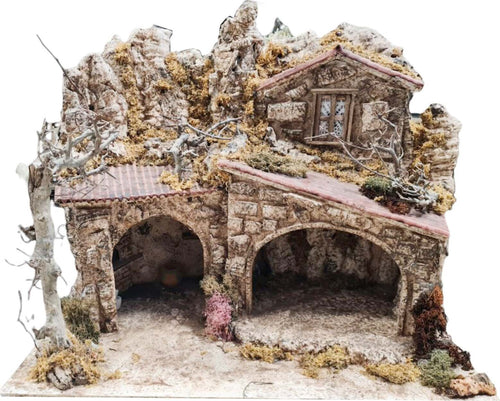 Capanna grotta con archi vuota in legno per presepe natalizio in legno e sughero Casa e cucina/Decorazioni per interni/Addobbi e decorazioni per ricorrenze/Decorazioni natalizie/Presepi/Statuine e fondali per il presepe MagiediNatale.it - Altamura, Commerciovirtuoso.it