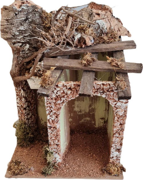 Capanna grotta vuota con arco in legno per natività presepe natalizio Casa e cucina/Decorazioni per interni/Addobbi e decorazioni per ricorrenze/Decorazioni natalizie/Presepi/Statuine e fondali per il presepe MagiediNatale.it - Altamura, Commerciovirtuoso.it