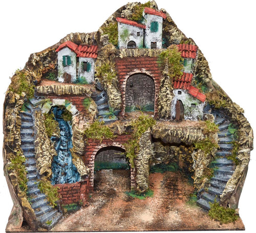 Capanna grotta vuota in legno presepe Golfo con cascata e luci per natività presepe natalizio Casa e cucina/Decorazioni per interni/Addobbi e decorazioni per ricorrenze/Decorazioni natalizie/Presepi/Statuine e fondali per il presepe MagiediNatale.it - Altamura, Commerciovirtuoso.it