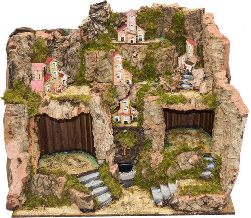 Capanna grotta vuota in legno presepe Paesaggio con cascata e luci per natività presepe natalizio Casa e cucina/Decorazioni per interni/Addobbi e decorazioni per ricorrenze/Decorazioni natalizie/Presepi/Statuine e fondali per il presepe MagiediNatale.it - Altamura, Commerciovirtuoso.it