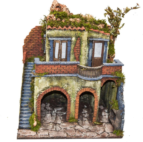 Capanna grotta vuota in legno presepe stile 700 con scaffale con luci per natività presepe natalizio Casa e cucina/Decorazioni per interni/Addobbi e decorazioni per ricorrenze/Decorazioni natalizie/Presepi/Statuine e fondali per il presepe MagiediNatale.it - Altamura, Commerciovirtuoso.it