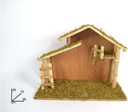 Capanna Vuota Con Scaletta Muschio 36x28x15cm Presepe Addobbo Decorazione Natale Casa, arredamento e bricolage > Prodotti per Feste > Prodotti Natalizi Trade Shop italia - Napoli, Commerciovirtuoso.it