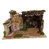 Capanna decorativa natalizia con mulino a vento per presepe