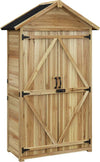 Capanno-Attrezzi-a-3-Ripiani-Rimovibili-con-Chiavistello,-in-Legno-di-Abete,-102x54x177-cm-DF484H-120V00NDDF4