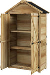 Capanno-Attrezzi-a-3-Ripiani-Rimovibili-con-Chiavistello,-in-Legno-di-Abete,-102x54x177-cm-DF484H-120V00NDDF4