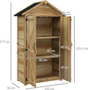 Capanno-Attrezzi-a-3-Ripiani-Rimovibili-con-Chiavistello,-in-Legno-di-Abete,-102x54x177-cm-DF484H-120V00NDDF4