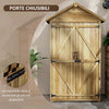 Capanno-Attrezzi-a-3-Ripiani-Rimovibili-con-Chiavistello,-in-Legno-di-Abete,-102x54x177-cm-DF484H-120V00NDDF4