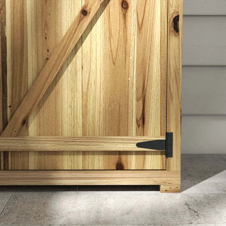 Capanno-Attrezzi-a-3-Ripiani-Rimovibili-con-Chiavistello,-in-Legno-di-Abete,-102x54x177-cm-DF484H-120V00NDDF4