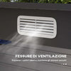 Capanno-Porta-Attrezzi-con-Ripiani-Regolabili-e-Chiavistello,-in-Acciaio-Zincato,-249x121x183-cm,-Grigio-UJ384H-118V00GYUJ3
