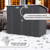 Capanno-Porta-Attrezzi-con-Ripiani-Regolabili-e-Chiavistello,-in-Acciaio-Zincato,-249x121x183-cm,-Grigio-UJ384H-118V00GYUJ3