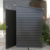 Capanno-Porta-Attrezzi-con-Ripiani-Regolabili-e-Chiavistello,-in-Acciaio-Zincato,-249x121x183-cm,-Grigio-UJ384H-118V00GYUJ3