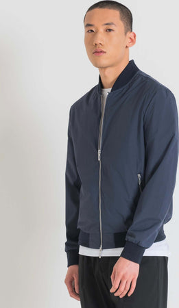 Capospalla-regular-fit-nylon-blu-avio
