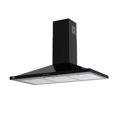 Cappa a piramide 90 cm Eolo 90 nera Samet