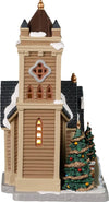Cappella del vischio, edificio luminoso per villaggio di Natale in Porcellana‎ Casa e cucina/Decorazioni per interni/Addobbi e decorazioni per ricorrenze/Decorazioni natalizie/Oggettistica MagiediNatale.it - Altamura, Commerciovirtuoso.it