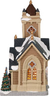 Cappella del vischio, edificio luminoso per villaggio di Natale in Porcellana‎ Casa e cucina/Decorazioni per interni/Addobbi e decorazioni per ricorrenze/Decorazioni natalizie/Oggettistica MagiediNatale.it - Altamura, Commerciovirtuoso.it
