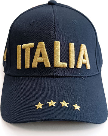 Italia F.IG.C Cappello Blu con Scudetto Tricolore Misura Italia F.IG.C Cappello Blu con Scudetto Tricolore Misura