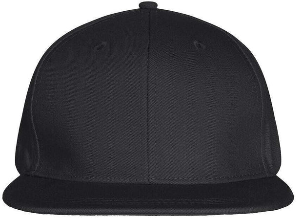 Cappellino Street Nero Cappellino Visiera Piatta 6 Pannelli