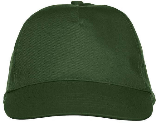 Cappellino Texas Verde Scuro Cappellino 5 Pannelli Chiusura Velcro