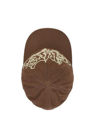 HUF Cappellino Visiera Curva Unisex Outlines Snapback Hat Brown da uomo