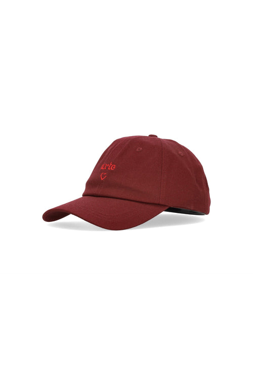 ARTE Cappellino Visiera Curva Uomo Heart Logo Cap Bordeaux da uomo