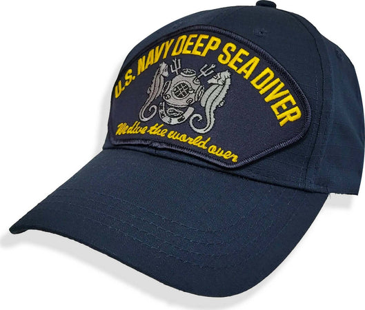 Cappello Baseball Militare Us Navy Deep Sea Diver Blu Moda/Uomo/Abbigliamento/Abbigliamento sportivo/Cappellini Il Distintivo - Pesaro, Commerciovirtuoso.it