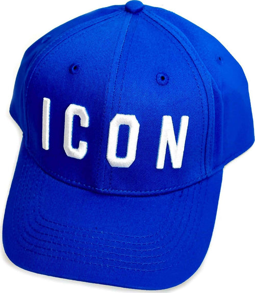 Cappello-Basic-Blu-Con-Logo-Ricamato-Bianco