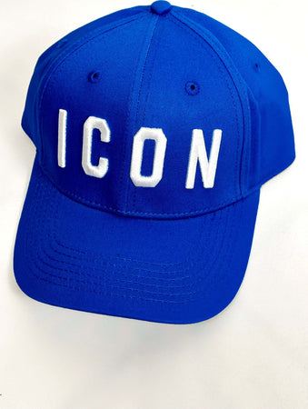 Cappello-Basic-Blu-Con-Logo-Ricamato-Bianco
