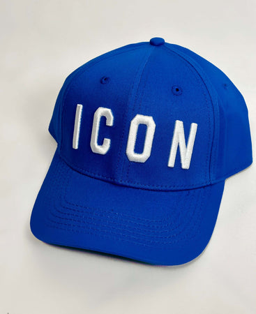 Cappello-Basic-Blu-Con-Logo-Ricamato-Bianco