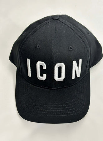 Cappello-Basic-Nero-Con-Logo-Ricamato-Bianco