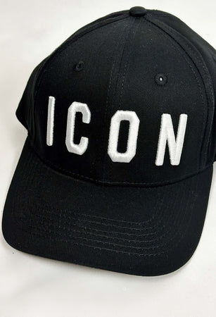 Cappello-Basic-Nero-Con-Logo-Ricamato-Bianco