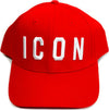 Cappello-Basic-Rosso-Con-Logo-Ricamato-Bianco