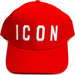 Cappello-Basic-Rosso-Con-Logo-Ricamato-Bianco