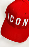 Cappello-Basic-Rosso-Con-Logo-Ricamato-Bianco