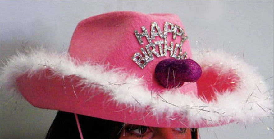 Cappello Bianco e Rosa Cow-girl con Scritta Glitter Argento “happy Birthday” Compleanno Generico Casa e cucina/Hobby creativi/Articoli per feste e compleanni/Cappellini maschere e accessori/Cappelli Kondorama - Martinsicuro, Commerciovirtuoso.it