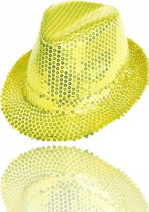 CAPPELLO BORSALINO PAILLETTES GIALLO SPETTACOLO TEATRO PAILLETTE UOMO DONNA Casa e cucina/Hobby creativi/Materiali per hobby creativi/Forniture per feste/Articoli per feste e compleanni per adulti/Cappellini maschere e accessori/Cappelli Trade Shop italia - Napoli, Commerciovirtuoso.it