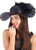 Cappello Dama Nero Paillettes Piume Cappello da Donna Elegante con Piume Nere per Travestimento Moda/Donna/Accessori/Cappelli e cappellini/Cappelli da sole Kondorama - Martinsicuro, Commerciovirtuoso.it