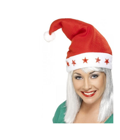 Cappello Natalizio Con Luci Led Natale Luminoso Travestimento Accessorio