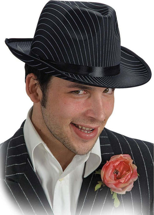 Cappello stile Mafia in raso Nero Gessato Cappellino per travestimento da Corleone Giochi e giocattoli/Giochi d'imitazione e accessori di travestimento/Accessori per travestimento/Cappelli Kondorama - Martinsicuro, Commerciovirtuoso.it