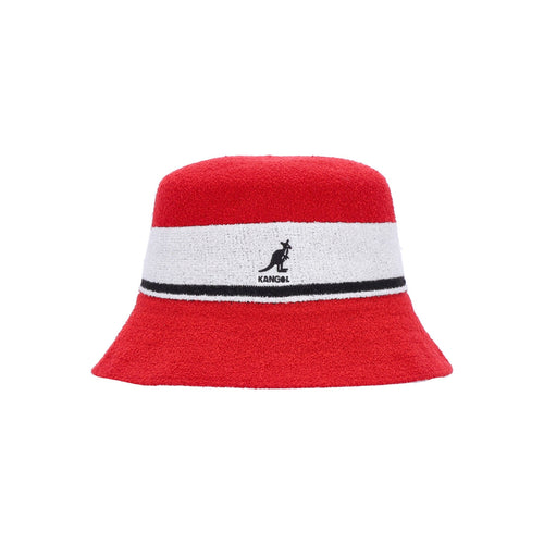 KANGOL Cappello Da Pescatore Uomo Bermuda Stripe Bucket Scarlet da uomo