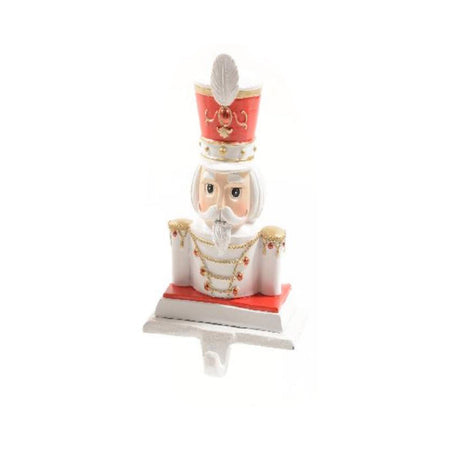 Supporto per Calza di Natale soldatino in resina e ghisa decorazione natalizia