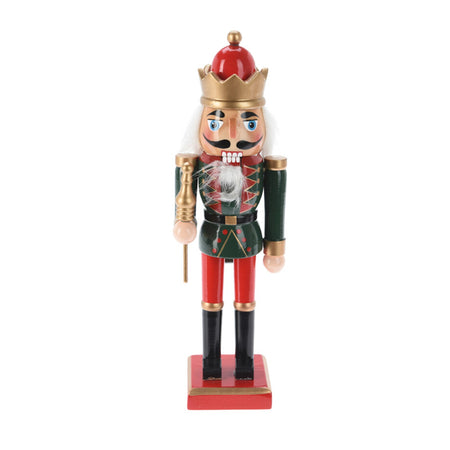 Statuetta decorativa "Soldatino schiaccianoci" in legno decorazione natalizia