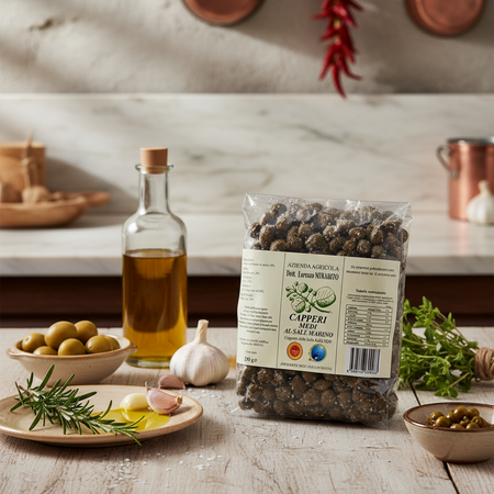 Capperi Medi di Salina al sale