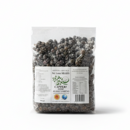 Capperi Medi Dop Sottosale Di Salina in 3 Buste Da 500g cadauna Azienda Agricola Dott. Lorenzo Mirabito