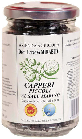 Capperi Piccoli Dop Sottosale Di Salina 3 vasetti di Vetro Da 200g cadauno Azienda Agricola Dott. Lorenzo Mirabito