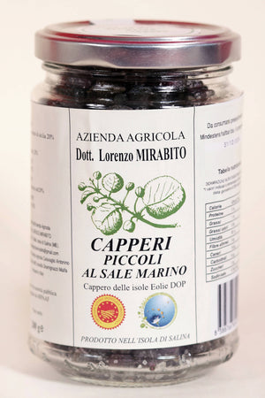 Capperi Piccoli Dop Sottosale Di Salina 3 vasetti di Vetro Da 200g cadauno Azienda Agricola Dott. Lorenzo Mirabito