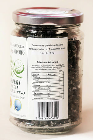 Capperi Piccoli Dop Sottosale Di Salina 3 vasetti di Vetro Da 200g cadauno Azienda Agricola Dott. Lorenzo Mirabito