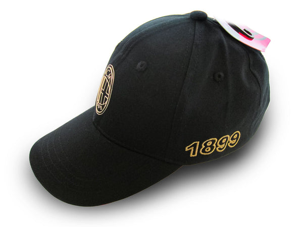 Cappello con visiera Milan oro