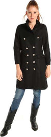 Cappotto Doppiopetto Nero Donna Lungo Svasato Invernale Taglia M Cappotto Donna L'Orchidea - Siderno, Commerciovirtuoso.it