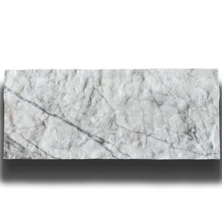 CAPPOTTO esterno - interno isolante in STYROFOAM 3D spess. 2,5cm (120x50cm) con resine e malta Carrara grezzo