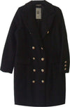 Cappotto lungo da donna doppio petto con bottoni color oro art. 197110014 cappotto donna lungo nero Cappotto donna L'Orchidea - Siderno, Commerciovirtuoso.it